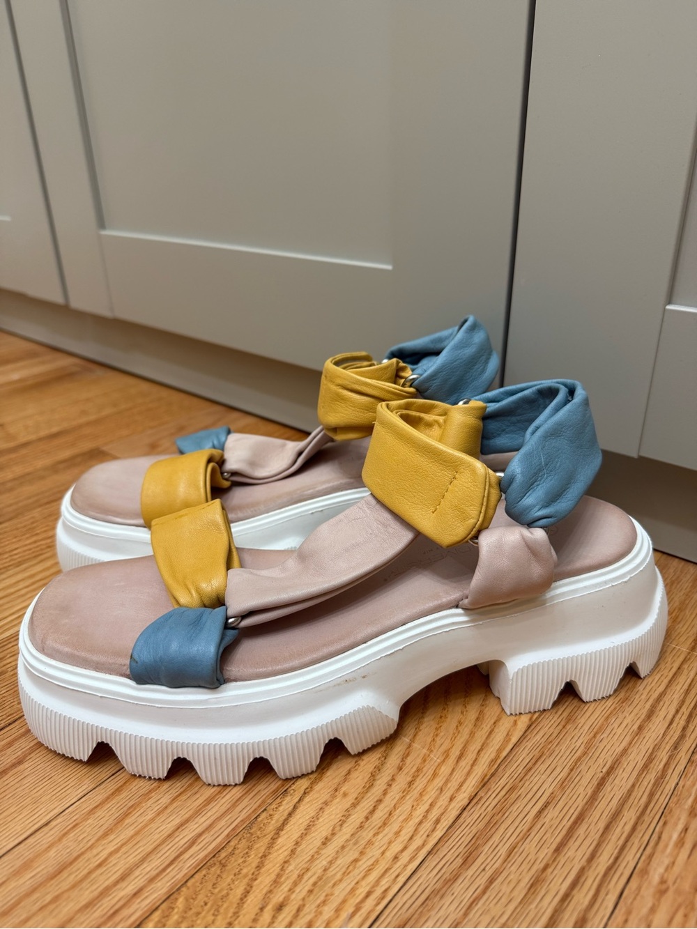 Unity in Diversity 9 Chunky Platform Colorful Sandals Sporty Comfy Preppy Eco